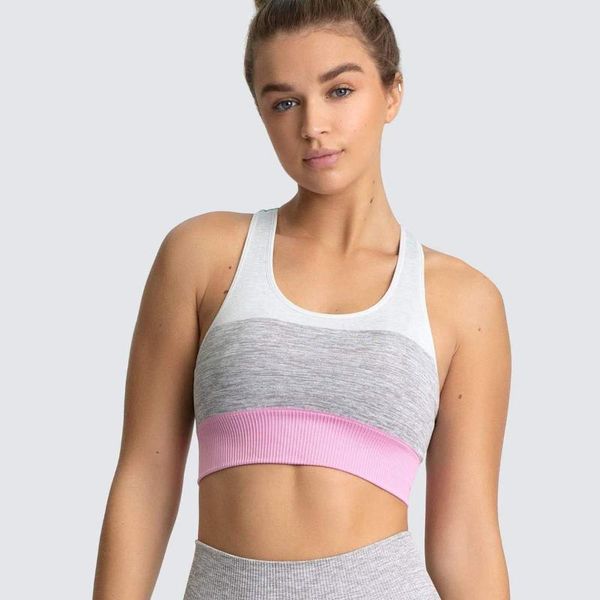 yoga outfit sports fitness seamless knitted clothes running women's slim fit large elastic girl's bra
yoga outfit sports fitness seamless knitted clothes running women's slim fit large elastic girl's bra