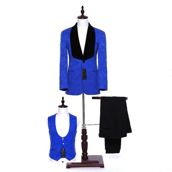 design 2021 italy mens classic suits royal blue floral wedding groom formal wear groomsmen tuxedo prom 3 piece men's & blazers, White;black
design 2021 italy mens classic suits royal blue floral wedding groom formal wear groomsmen tuxedo prom 3 piece men's & blazers, White;black