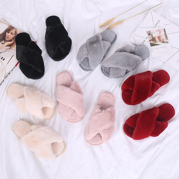 slippers 2021 winter women house faux fur fashion cross warm shoes woman flats female open toes slides pink cozy furry, Black
slippers 2021 winter women house faux fur fashion cross warm shoes woman flats female open toes slides pink cozy furry, Black