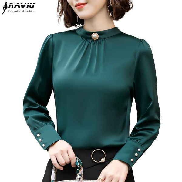 naviu fashion shirt women dark green chiffon long sleeve blouse office ladies formal loose plus size women's blouses & shi, White
naviu fashion shirt women dark green chiffon long sleeve blouse office ladies formal loose plus size women's blouses & shi, White