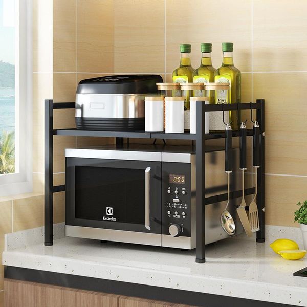 the kitchen retractable microwave oven buys shelves to be ground multifunctional double layer receives a frame storage & organization
the kitchen retractable microwave oven buys shelves to be ground multifunctional double layer receives a frame storage & organization