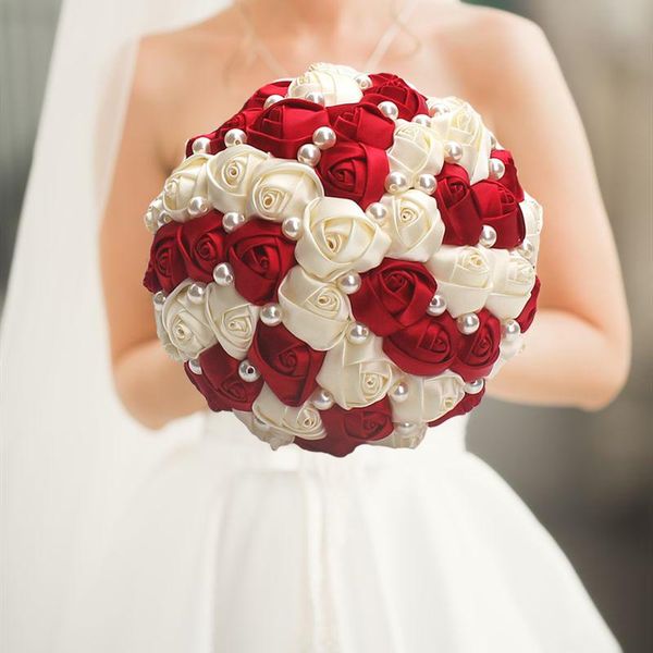 decorative flowers & wreaths wine bridal wedding bouquet cream satin rose artificial de novia on sale
decorative flowers & wreaths wine bridal wedding bouquet cream satin rose artificial de novia on sale