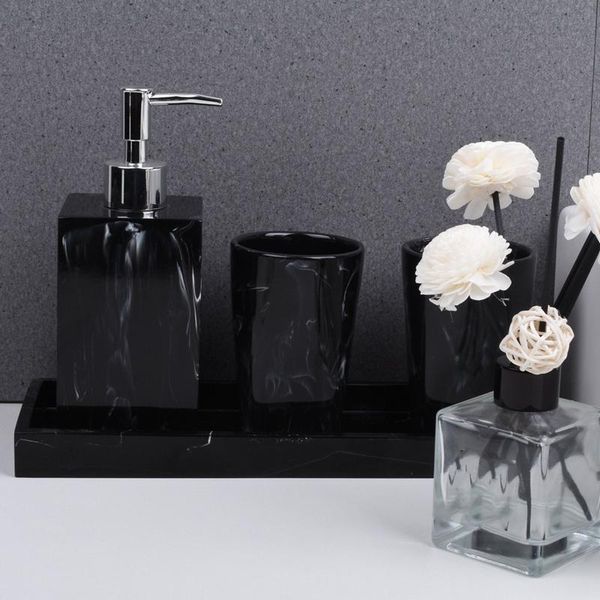 bath accessory set toothbrush holder soap dispenser marble texture bathroom supplies black 4pcs resin accessories with
bath accessory set toothbrush holder soap dispenser marble texture bathroom supplies black 4pcs resin accessories with