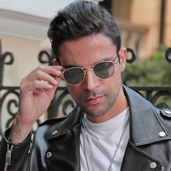 sunglasses 2021 trendy retro round small fashion frame double spring beams vintage punk brand glasses luxury sun designer uv400, White;black
sunglasses 2021 trendy retro round small fashion frame double spring beams vintage punk brand glasses luxury sun designer uv400, White;black