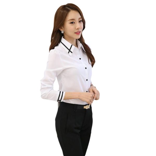 men's casual shirts fashion white blue solid long sleeve turn-down collar formal elegant women shirt ladies school blouse plus size, White;black
men's casual shirts fashion white blue solid long sleeve turn-down collar formal elegant women shirt ladies school blouse plus size, White;black