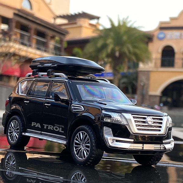 132 Nisssan PATROL Y62 Car Model Diecast Alloy Car Travel Rack Sound Light Pull Back Collection Toy Car For Children Christmas
132 Nisssan PATROL Y62 Car Model Diecast Alloy Car Travel Rack Sound Light Pull Back Collection Toy Car For Children Christmas