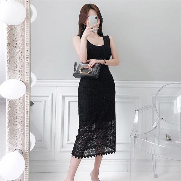 women's summer korean temperament round neck suspender skirt lace sleeveless bag hip dress 210416, Black;gray
women's summer korean temperament round neck suspender skirt lace sleeveless bag hip dress 210416, Black;gray