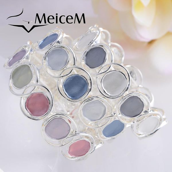 beaded, strands meicem fashion colorful enamel circle bracelet adjustable bracelets bangles 2021 women's alloy for party wedding chain, Black
beaded, strands meicem fashion colorful enamel circle bracelet adjustable bracelets bangles 2021 women's alloy for party wedding chain, Black