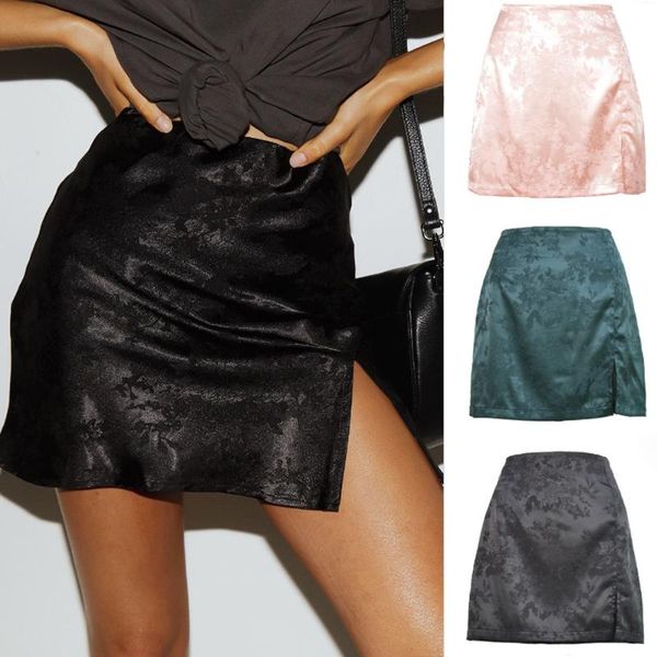 women split skirt jacquard satin high waist zip mini party black ladies short beach skirts
women split skirt jacquard satin high waist zip mini party black ladies short beach skirts