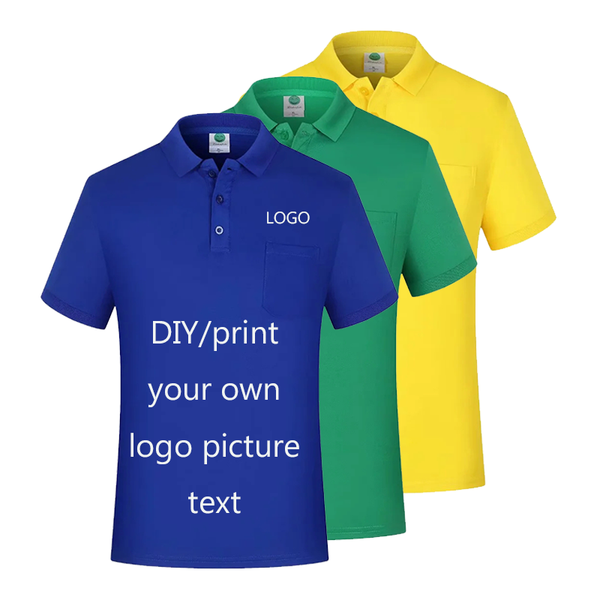 men's polos customized/diy logo pocket shirt printed picture text team name short sleeve work casual top, White;black
men's polos customized/diy logo pocket shirt printed picture text team name short sleeve work casual top, White;black