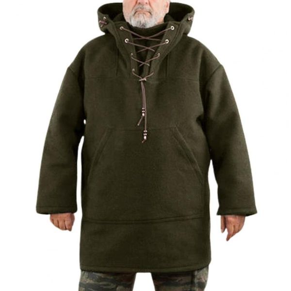 men's jackets plus size solid color front pockets pullover hoodie woolen lace up hooded men sweatshirt cosplay costume soft warm fashio, Black;brown
men's jackets plus size solid color front pockets pullover hoodie woolen lace up hooded men sweatshirt cosplay costume soft warm fashio, Black;brown