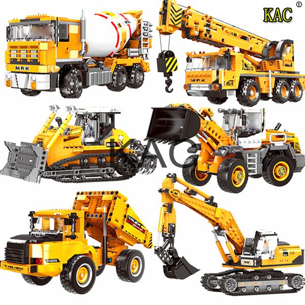 kac engineering bulldozer crane dump truck technical building blocks city construction vehicle car bricks toy for children
kac engineering bulldozer crane dump truck technical building blocks city construction vehicle car bricks toy for children
