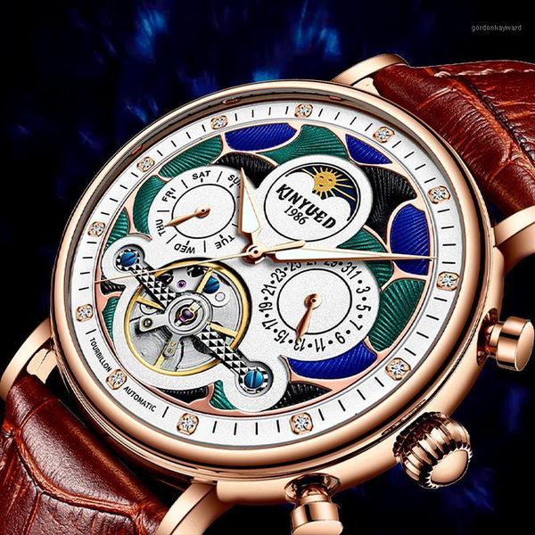 wristwatches watches mens casual leather mechanical men's watch for men sport waterproof moon phase relogio masculino, Slivery;brown
wristwatches watches mens casual leather mechanical men's watch for men sport waterproof moon phase relogio masculino, Slivery;brown