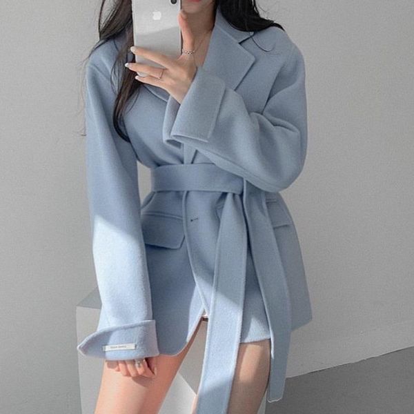 women's wool & blends pinkou women fashion solid trench coats long sleeve bow tie belt blue white black basic thick winter woolen jacke
women's wool & blends pinkou women fashion solid trench coats long sleeve bow tie belt blue white black basic thick winter woolen jacke