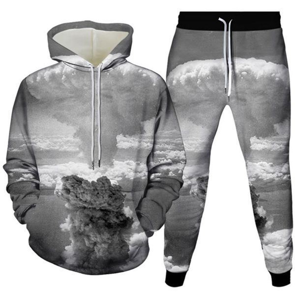 men's tracksuits men creative art design mushroom cloud bomb galaxy 3d print clothes women harajuku style tracksuit hoodie trouser 2pc, Gray
men's tracksuits men creative art design mushroom cloud bomb galaxy 3d print clothes women harajuku style tracksuit hoodie trouser 2pc, Gray