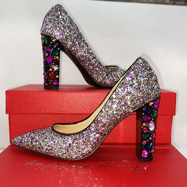 dress shoes elegent women high heel diamond on 10cm pointed toe chunky heels formal office foil wedding pumps, Black
dress shoes elegent women high heel diamond on 10cm pointed toe chunky heels formal office foil wedding pumps, Black