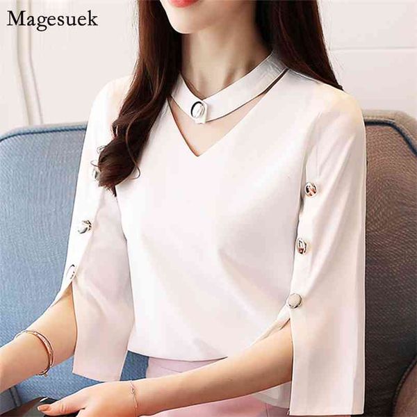 summer women blouse plus size chiffon shirt short sleeve v-neck white female loose s 2994 210512
summer women blouse plus size chiffon shirt short sleeve v-neck white female loose s 2994 210512