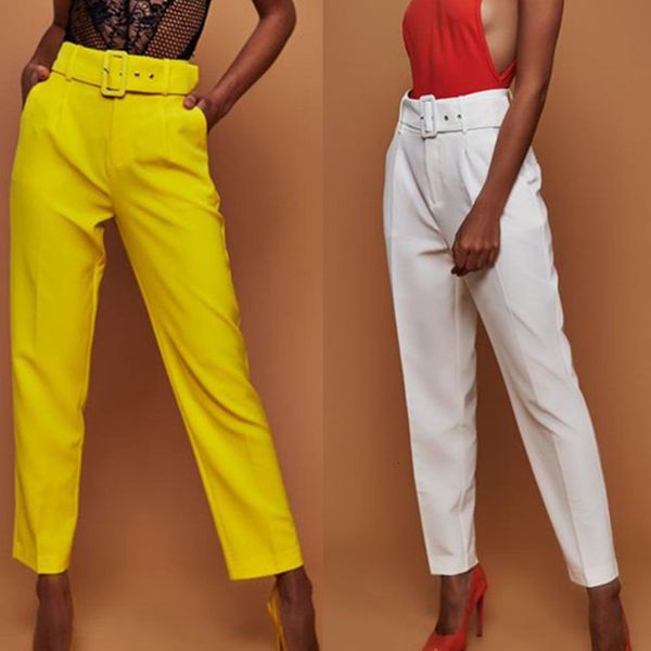 women's pants & capris elegant women high waist ol career ladies long loose casual trousers with belt fashion elastic drawstring, Black;white
women's pants & capris elegant women high waist ol career ladies long loose casual trousers with belt fashion elastic drawstring, Black;white