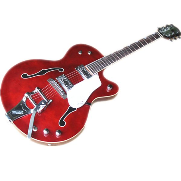 6120 6196 electric guitar red guitar white binding semi hollow body rosewood fingerboard tremolo bridge bigs rocker print f hole
6120 6196 electric guitar red guitar white binding semi hollow body rosewood fingerboard tremolo bridge bigs rocker print f hole
