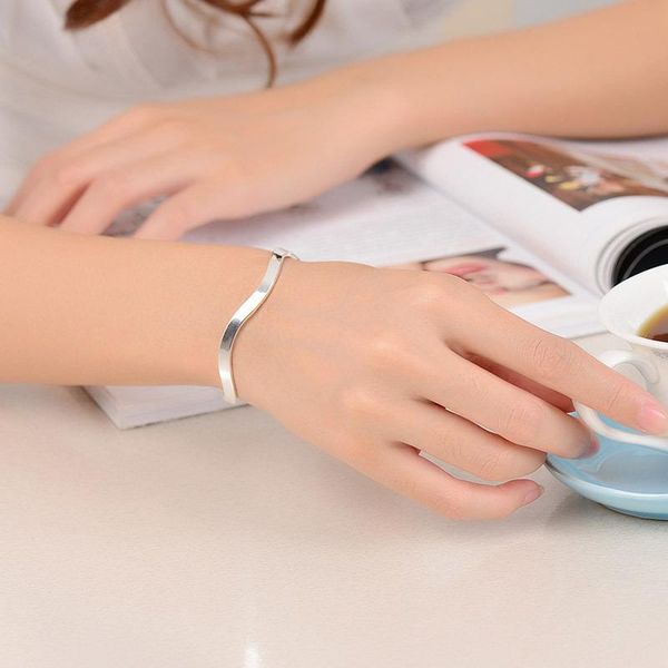 bangle tb-95 open glossy personality smart silver bracelet japan and south korea precision polished fashion twist, Black
bangle tb-95 open glossy personality smart silver bracelet japan and south korea precision polished fashion twist, Black