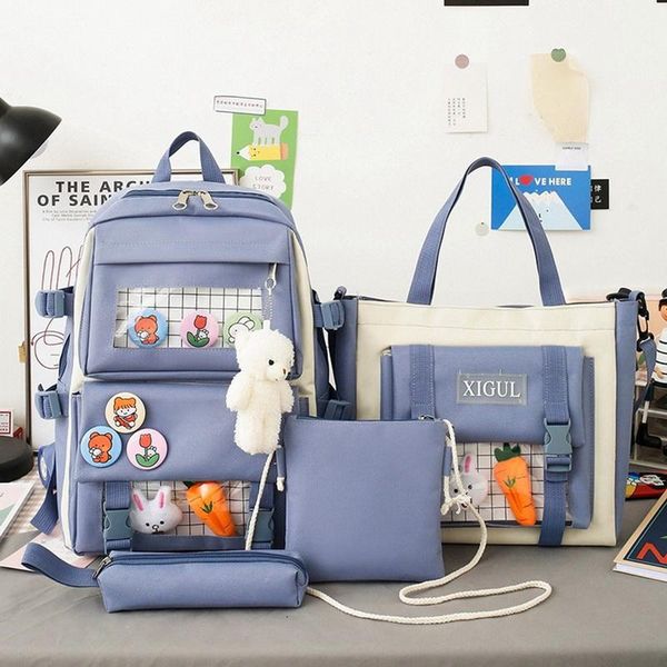 school bags 4 pcs sets canvas schoolbags for teenage girls women backpack kids primary bag college student lapbackpacks
school bags 4 pcs sets canvas schoolbags for teenage girls women backpack kids primary bag college student lapbackpacks