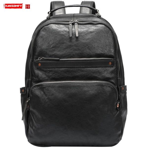 backpack leather men's first layer computer bag school tide large-capacity handmade retro wild street backpacks
backpack leather men's first layer computer bag school tide large-capacity handmade retro wild street backpacks
