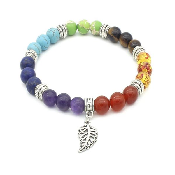 beaded, strands 8mm retro pine seven chakra energy stone yoga leaf bracelet, Black
beaded, strands 8mm retro pine seven chakra energy stone yoga leaf bracelet, Black
