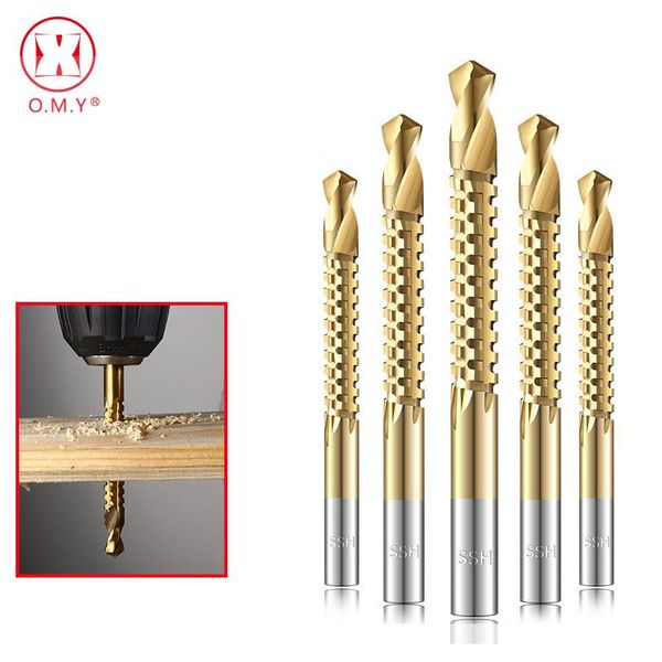 professional drill bits 6pcs 3-8mm titanium coated hss bit electric plastic wood hole grooving saw carpenter woodworking tools
professional drill bits 6pcs 3-8mm titanium coated hss bit electric plastic wood hole grooving saw carpenter woodworking tools