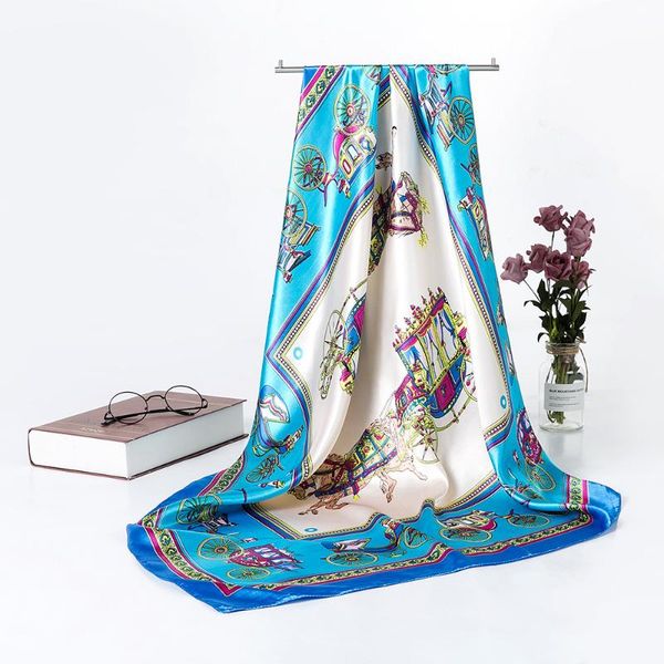 scarves qlukeoyy silk scarf 90cm chain carriage pattern headscarf decoration for women wholesale, Blue;gray
scarves qlukeoyy silk scarf 90cm chain carriage pattern headscarf decoration for women wholesale, Blue;gray