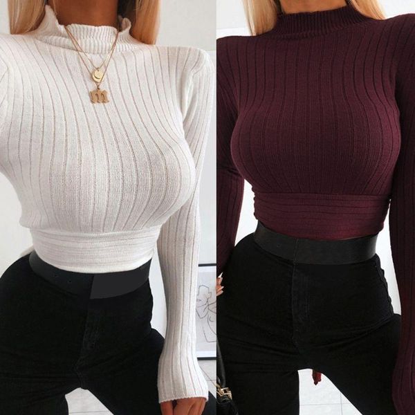 women's sweaters women autumn long sleeve sweater turtleneck ribbed knitted pullover solid color bodycon fit tie back basic jumper shi, White;black
women's sweaters women autumn long sleeve sweater turtleneck ribbed knitted pullover solid color bodycon fit tie back basic jumper shi, White;black