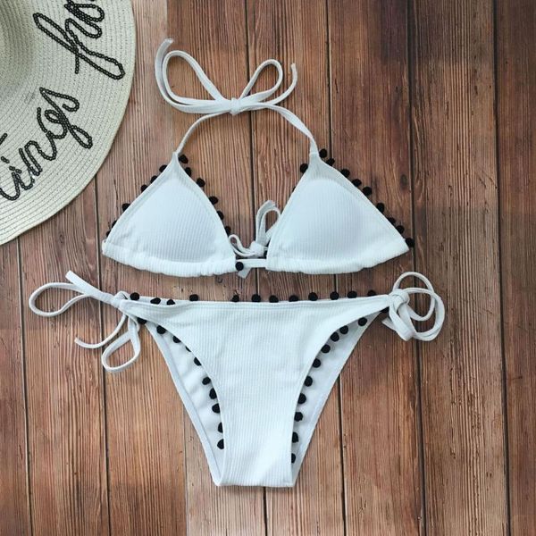 women's swimwear female swimsuit 2021 bikini lace split zql-0101b summer style waist pattern fit type with age pad, White;black
women's swimwear female swimsuit 2021 bikini lace split zql-0101b summer style waist pattern fit type with age pad, White;black