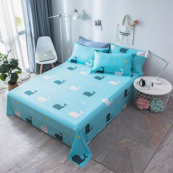sheets & sets 100% cotton whale flat sheet for children adults single double bed bedsheets (no case) xf704-17
sheets & sets 100% cotton whale flat sheet for children adults single double bed bedsheets (no case) xf704-17