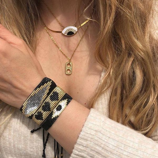 beaded, strands personality gothic ethnic style demon eye set miyuki rice beads handmade love couple bracelet women's hand bracelets, Black
beaded, strands personality gothic ethnic style demon eye set miyuki rice beads handmade love couple bracelet women's hand bracelets, Black