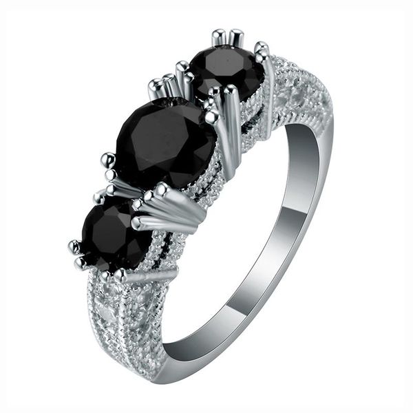 cluster rings classic ladies silver color three stone fashion women engagement wedding jewelry accessories for girl friend gift, Golden;silver
cluster rings classic ladies silver color three stone fashion women engagement wedding jewelry accessories for girl friend gift, Golden;silver