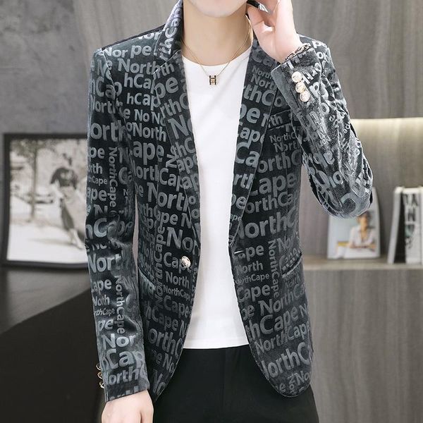 men's suits & blazers 2021 mens golden velvet autumn spring fashion male slim fat casual suit jacket men blazer masculino clothing homm, White;black
men's suits & blazers 2021 mens golden velvet autumn spring fashion male slim fat casual suit jacket men blazer masculino clothing homm, White;black