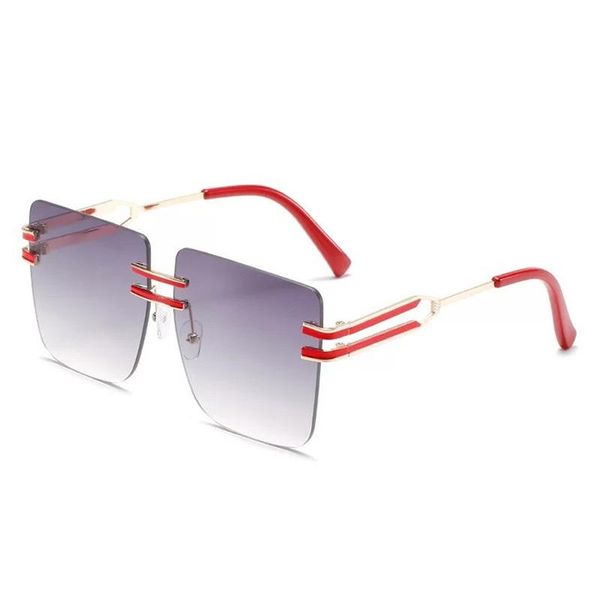 sunglasses square frameless for men and women, big frame alloy paint double nose glasses, gradient women, White;black
sunglasses square frameless for men and women, big frame alloy paint double nose glasses, gradient women, White;black