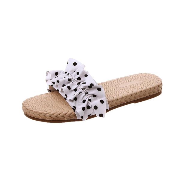 plus size 43 2021 design sweet dots slippers women outdoor slides flat ladys butterfly-knot chaussure femme beach shoes, Black
plus size 43 2021 design sweet dots slippers women outdoor slides flat ladys butterfly-knot chaussure femme beach shoes, Black