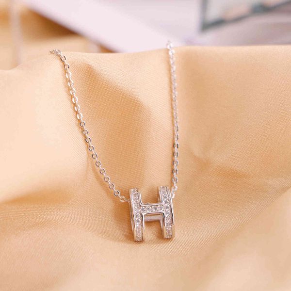 factory specials aa ornaments inlaid with diamonds, english letter necklace, female clavicle chain, small general design, light luxury style, Silver 
factory specials aa ornaments inlaid with diamonds, english letter necklace, female clavicle chain, small general design, light luxury style, Silver