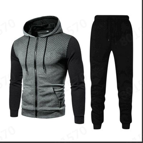 men's tracksuits 2021 hoodie trousers sports fitness autumn and winter suit, Gray
men's tracksuits 2021 hoodie trousers sports fitness autumn and winter suit, Gray