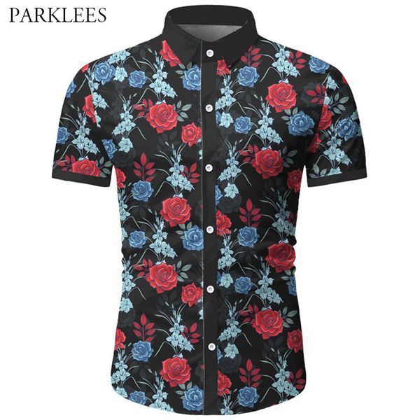 hipster floral printed men short sleeve shirt splice casual slim fit flower men summer hawaiian shirts social chemise male 210524, White;black
hipster floral printed men short sleeve shirt splice casual slim fit flower men summer hawaiian shirts social chemise male 210524, White;black