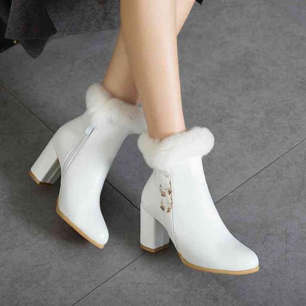 high boots pxelena quality chunky block square heels women ankle fur metal decor fashion office ladies short boots1, Black
high boots pxelena quality chunky block square heels women ankle fur metal decor fashion office ladies short boots1, Black