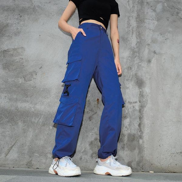 patchwork pocket casual loose women cargo pants capri high waist trousers streetwear solid female flat sweatpants pockets zipper women', Black;white
patchwork pocket casual loose women cargo pants capri high waist trousers streetwear solid female flat sweatpants pockets zipper women', Black;white