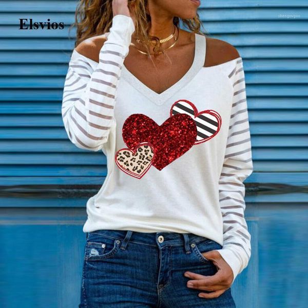 women's blouses & shirts women off shoulder blouse shirt 2021 spring casual heart striped print pullover lady elegant v-neck long, White
women's blouses & shirts women off shoulder blouse shirt 2021 spring casual heart striped print pullover lady elegant v-neck long, White