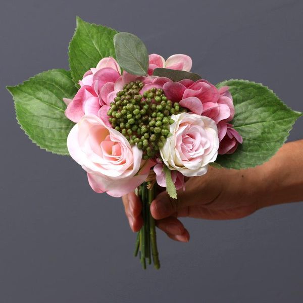 pink purple decortative artificial rose flowers bouquet hydrangea for home decoration and wedding decorative & wreaths
pink purple decortative artificial rose flowers bouquet hydrangea for home decoration and wedding decorative & wreaths