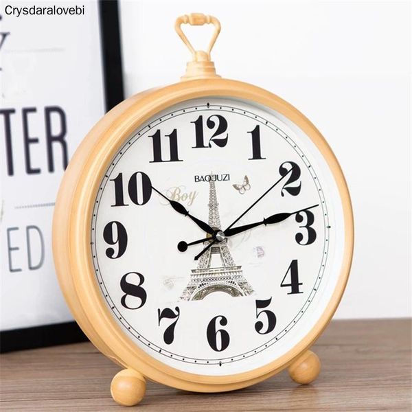 desk & table clocks european retro clock living room bedroom large office desksilent pendulum seat home decoration
desk & table clocks european retro clock living room bedroom large office desksilent pendulum seat home decoration