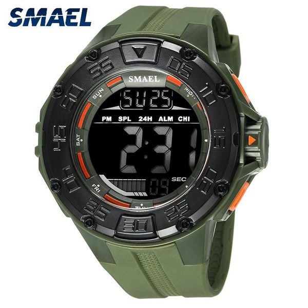 wristwatches smael men's sports watch digital calendar quartz waterproof shockproof electronic wrist watches reloj hombre 2021 clock, Slivery;brown
wristwatches smael men's sports watch digital calendar quartz waterproof shockproof electronic wrist watches reloj hombre 2021 clock, Slivery;brown