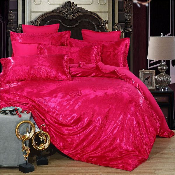 bedding sets 4pcs set stain silk european jacquard king size luxury wedding duvet quilt cover flat sheet pillowcase
bedding sets 4pcs set stain silk european jacquard king size luxury wedding duvet quilt cover flat sheet pillowcase