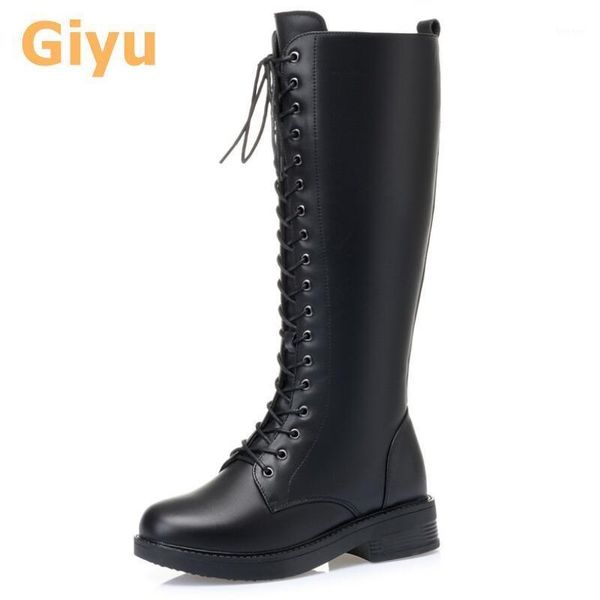 boots giyu 2021 genuine leather women's knee-high motorcycle autumn shoes wool warm winter large size lace-up1, Black
boots giyu 2021 genuine leather women's knee-high motorcycle autumn shoes wool warm winter large size lace-up1, Black