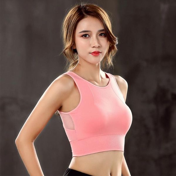 gym clothing women back mesh workout removable pad yoga vest breathable high impact fashion running full coverage sports bra fitness, White;black
gym clothing women back mesh workout removable pad yoga vest breathable high impact fashion running full coverage sports bra fitness, White;black
