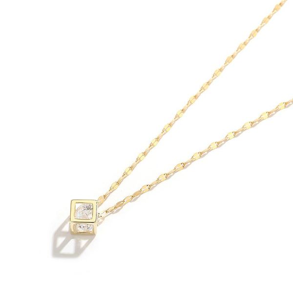 chains titanium steel geometric hollow square zircon pendant ins simple personality clavicle chain fashion smart necklace female, Silver
chains titanium steel geometric hollow square zircon pendant ins simple personality clavicle chain fashion smart necklace female, Silver